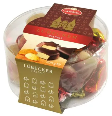 Produktbild von Carstens Lübecker Edelmarzipan Vielfalt 200g