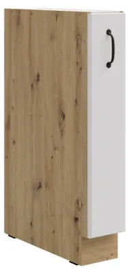 Produktbild von Unterschrank 15 Schrankauszug Stilo Weiß + Eiche Artisan Küchenzeile Küchenblock Küche Landhaus