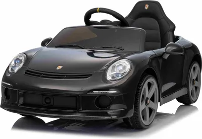 Obrázok produktu pre Licencované elektrické vozidlo RUF GT 12V, čierne, s otváracími dverami, diaľkové ovládanie 2,4 GHz, LED osvetlenie vpredu a vzadu, USB/Aux vstup, lítiová batéria, 2 x 35W motor, ORIGINÁLNA LICENCIA