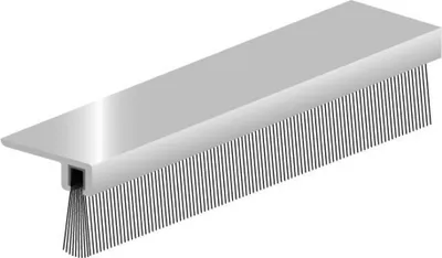 A product shot of a door bottom seal.