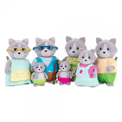 Immagine prodotto di Li'l Woodzeez - Famiglia di gatti con i nonni