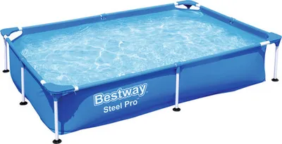 Produktbild von Bestway Familien Rechteckpool Swimmingpool Aufstellbecken Pool 221x150x43cm