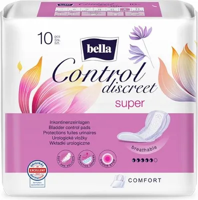 Image de Semelles urologiques Bella Control Discreet Super 10 pièces par paquet
