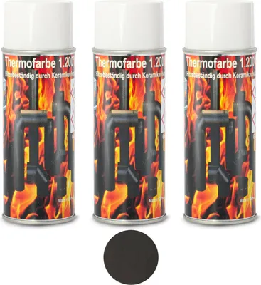 Immagine prodotto di Vernice per forno 1200 °C Vernice speciale per forno Vernice termica Vernice grigio ghisa spray Vernice per camino forno