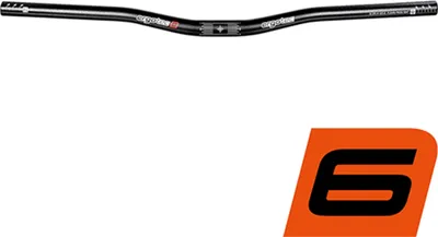 Produktbild von Ergotec Bügel LOW RISER BAR/ 25,4, 9°, Ø = 25,4mm, Aluminium, schwarz, SL 6