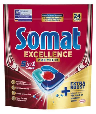 Zdjęcie produktu dla SOMAT Kapsułki Excellence 5in1 24 szt. 468 g