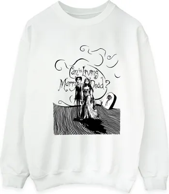 Image de Corpse Bride - "Marry The Dead" Sweatshirt für Herren BI15978 (S) (Weiß)
