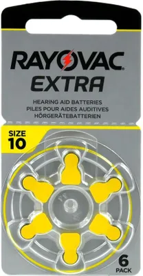 Obrázek produktu pro Baterie do naslouchadel Rayovac Extra PR70 (A10, B0104, B20PA, AC10/230E) 6ks