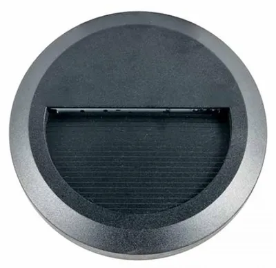 Zdjęcie produktu dla Oświetlenie stopni LED, IP65, czarne, okrągłe, D 15 cm