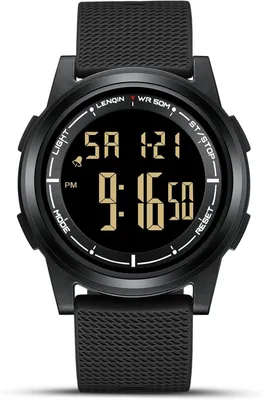 Produktbild von Watch for Herren Digital Herrenuhr 3ATM Wasserdicht Armbanduhr Herren Digitaluhr mit Wecker, Stoppuhr, Kalender Wasserdicht bis 30 Meter