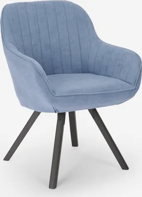 Immagine prodotto di Sedia girevole da cucina per ristorante di design moderno Tandil - blu