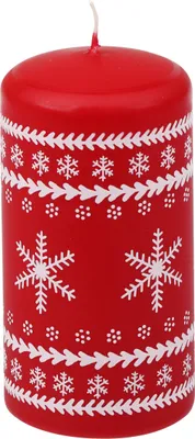 Produktbild von Stumpenkerze "NORWEGEN" Rot 110/57 mm, Weihnachtskerzen von Steinhart Kerzen in RAL-Kerzen Güte Qualität