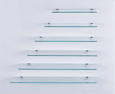 Produktbild von Glasregal 70 cm, 6 mm ESG-Sicherheitsglas, Metallhalterungen, für Badezimmer