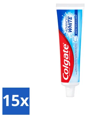 Produktbild von 15 x Colgate Advanced White Zahncreme - 100 ml - Vorteilspackung - 15 Stücke