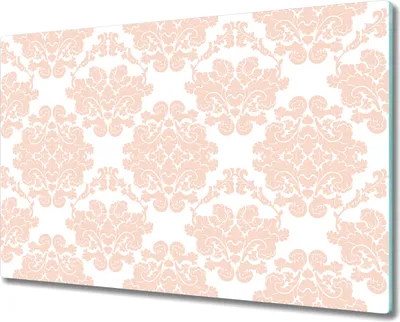 Produktbild von Glas Schneidebrett Herdabdeckplatten Schneideplatten - 80x52 cm - Blumen rosa weiß