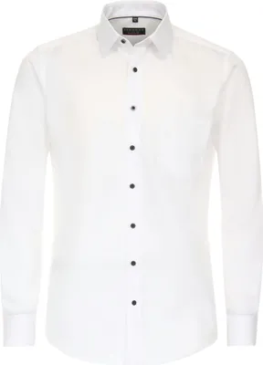 Produktbild von REDMOND Herren Businesshemd Langarm Kent Modern-Fit Twill Weiß L