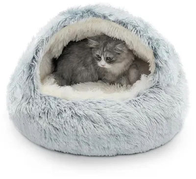 Produktbild von Azomor® Waschbares und Flauschiges Haustierbett für Katzen und Hunde mit rutschfester Unterseite