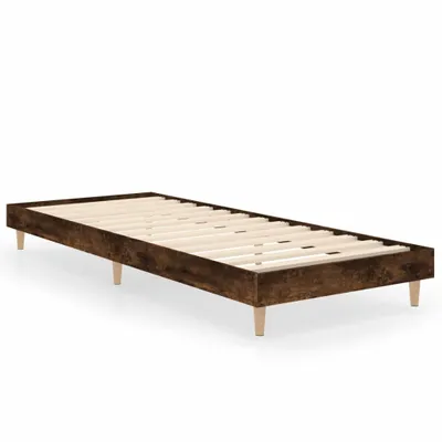 Obrázek produktu pro vidaXL Rám postele bez matrace kouřový dub 75x190 cm materiál na bázi dřeva