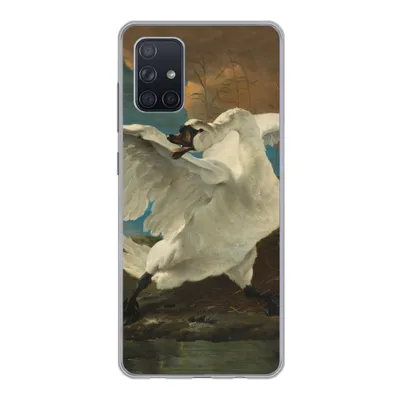 Produktbild von MuchoWow® Handyhülle Schutzhülle Hülle für Samsung Galaxy A51 Der bedrohte Schwan - Gemälde von Jan Asselijn Silikon Softcase Handy Hülle - Schutzabdeckung