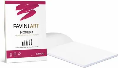 Image de Favini A420994, Rose, Blanc, 250 g, 20 flles
