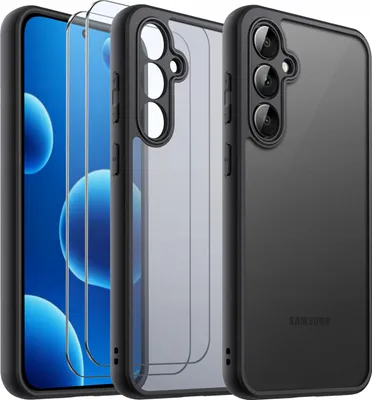Obrázok produktu pre Puzdro pre Samsung S25+ Plus MATT REINFORCED BLACK SET OF 2x GLASS