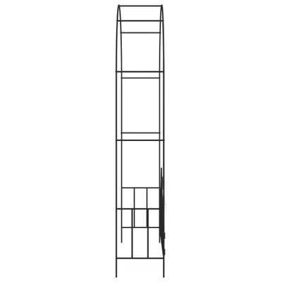 Produktbild von Stabli Rosenbogen mit Tor Schwarz 138 x 40 x 238cm Eisen - DE919712 - Rosenbögen