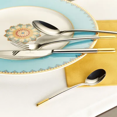 Produktbild von Multipack Villeroy & Boch Ella teilvergoldet Tafellöffel - 6 Stück