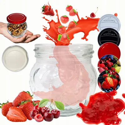 Produktbild von Wamar-Sosenka Glasbehälter 215ml mit Deckel für Marmelade