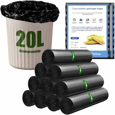 Produktbild von NARYVORA 200 Stück -Müllbeutel, 20 l, 10 Rollen 50 x 60 cm, reißfeste Müllsäcke, Müllsäcke - ShopFlot