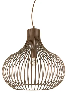 Obrázek produktu pro Sospensione Industrial-Minimal Onion Metallo Coffee 1 Luce E27 D47Cm