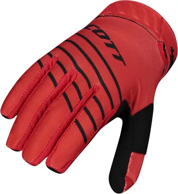 Produktbild von Scott 450 Angled Motocross Handschuhe, rot/schwarz, S