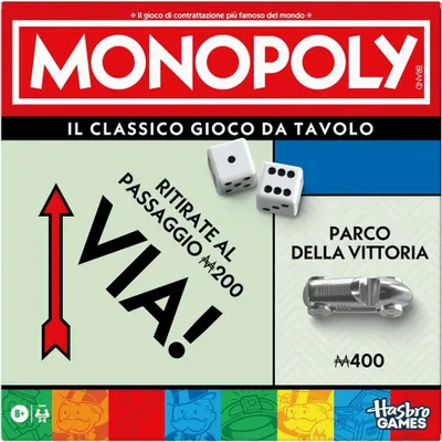 Produktbild von Hasbro Gaming Monopoly Classic Refresh Edition Brettspiel