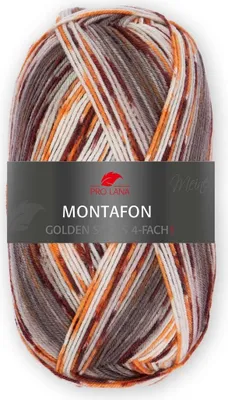 Produktbild von Pro Lana Montafon 4-fädige Sockenwolle Merino extrafein,100g/420m,75% Schurwolle/25%Polyamid 3