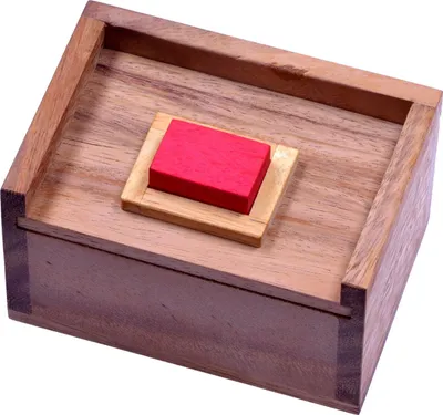 Immagine prodotto di La pietra rossa - gioco di puzzle e puzzle in legno 3D in una scatola di legno