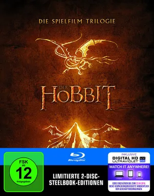 Produktbild von Der Hobbit - Die Trilogie (Steelb.+Bilbos Journal)