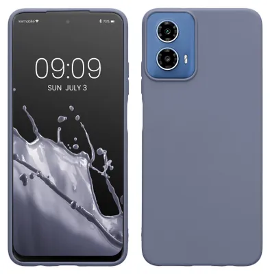 Produktbild von kwmobile Handyhülle für Motorola Moto G34 5G Hülle - TPU Case - Kabelloses Laden - Schutzhülle Cover in Lavendelgrau