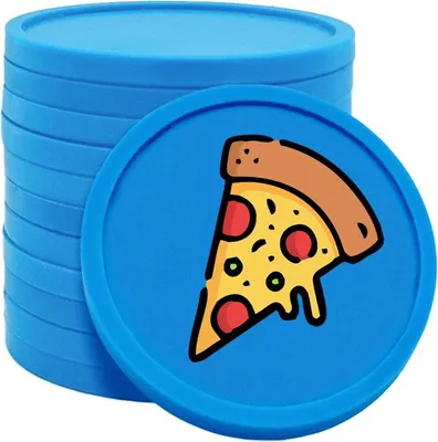 Immagine prodotto di Gettoni pizza CombiCraft blu - Ø29mm - 100 pezzi