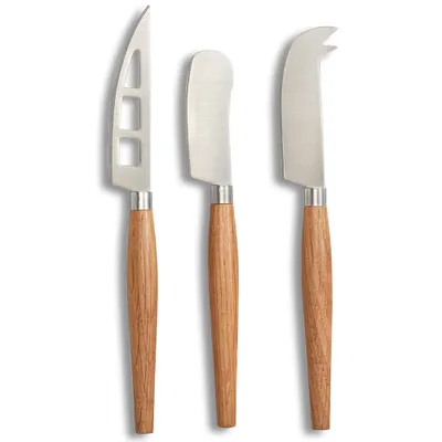 Imagen del producto de Conjunto de cuchillos para queso Zeller, de 3 piezas, en varios diseños. Diseño: Set 2