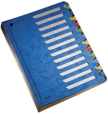 Imagen del producto de Leitz 5912-00-35 5912 Deskorganizer Color 1-12 - 12 Fächer, Pendarec-Karton (RC), blau