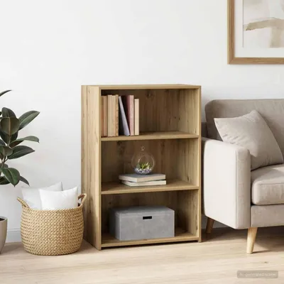 Image de vidaXL Meuble de rangement latéral, chêne artisanal, 70 x 41 x 93 cm, matériau de bois