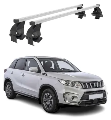 Image de Barres de toit transversales pour Suzuki Vitara 2015-2020 Acier Gris, productTiles.product.images.aiGenerated
