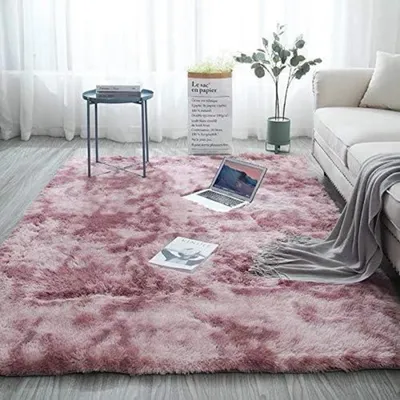 Produktbild von Pauwer Shaggy Langflor Teppich rutschfest Rosa 160 x 200 cm