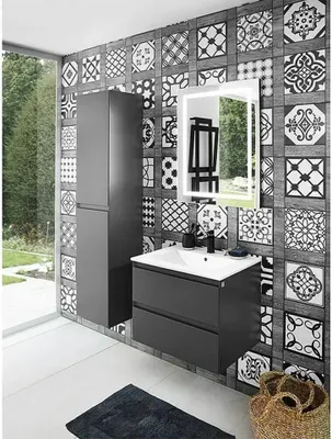 Image de Armoire sous le lavabo Space, 60 x 46 x 50 cm, anthracite