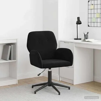 Produktbild von Möbel Drehstuhl 54 x 55 x 90 cm Schwarz Samt - Bürostühle CC1149