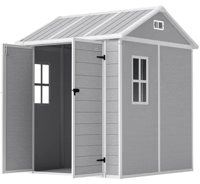 Produktbild von Outsunny Gerätehaus 2,91m² 181 x 181 x 220 cm Geräteschuppen mit Satteldach