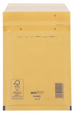 Produktbild von 100x AROFOL CLASSIC Luftpolstertaschen 3/C-13 150x215mm braun für B6+