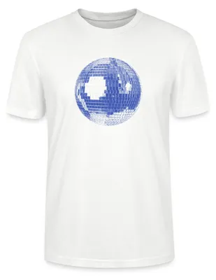 Produktbild von Spreadshirt Disco Ball – Retro Party Vibes Uni Bio T-Shirt, M, Weiß