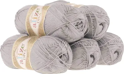 5 x 100g Strickgarn ALIZE DIVA - Häkelgarn Wolle Sommer Stricken Häkeln