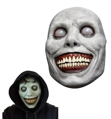 Gruselige Halloween-Maske aus Latex – Horror-Gesicht für Erwachsene