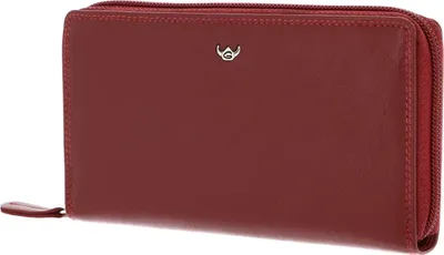 Produktbild von Golden Head Leder Geldbörse Polo RFID Protect Zipped Ladies Purse Wallet Red rot